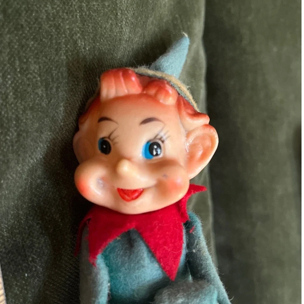 Vintage Pixie Elf Knee Hugger Retro Christmas Made in Japan